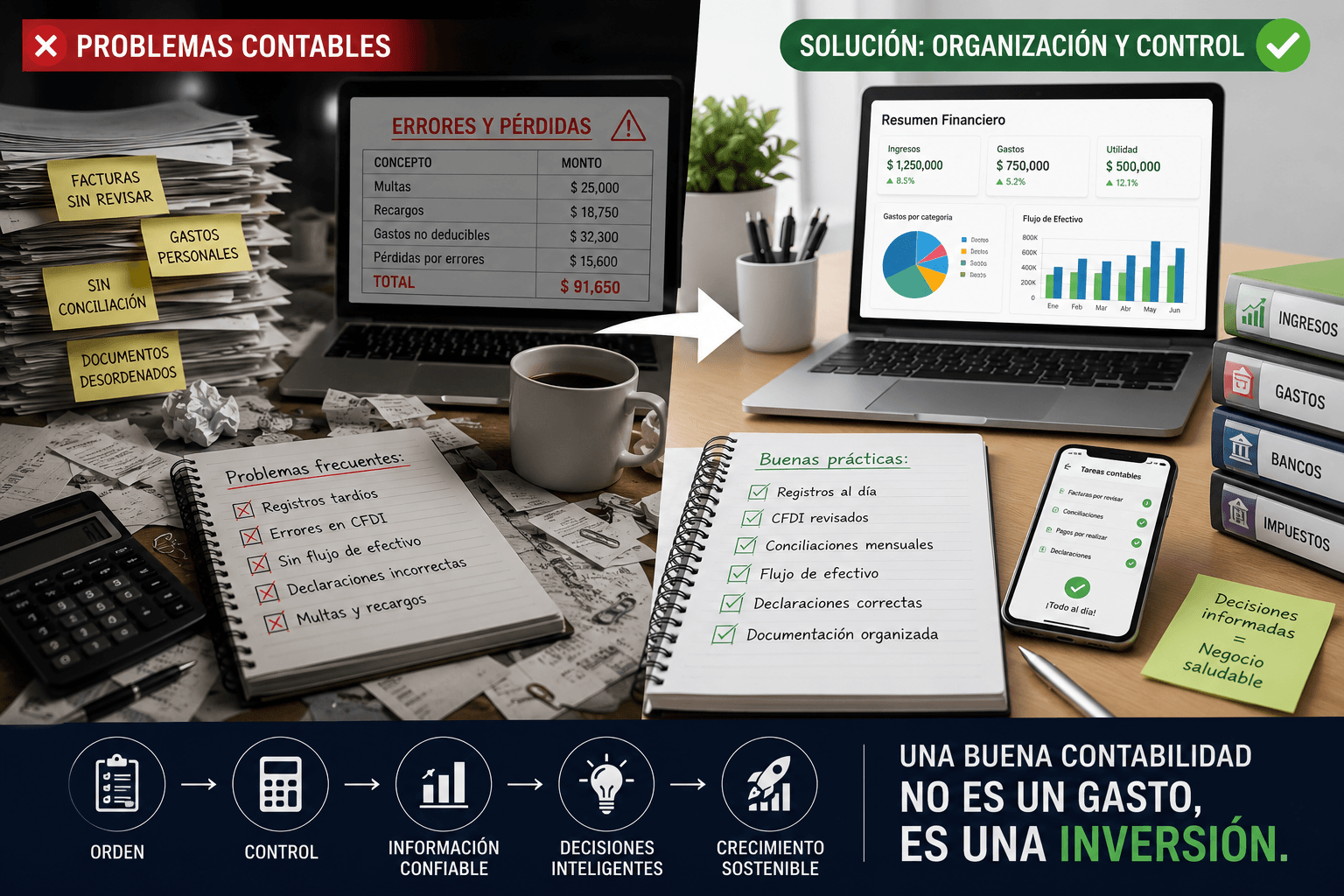 Los 10 errores contables más comunes que pueden costarle dinero a tu ...